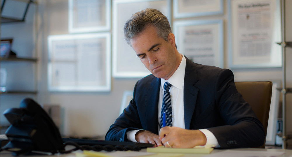 Matt Casey at desk