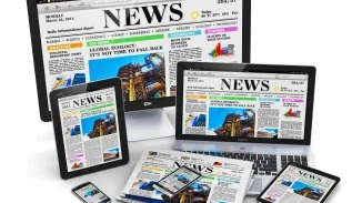News website displayed across desktop monitor laptop tablet and phone showing multi-platform legal news coverage
